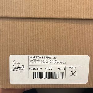 Christian Louboutin
Women's Brown  Zeppa Canvas Espadrille Sandals